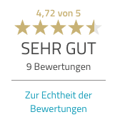 ProvenExpert: 4,72 von 5 Sternen, sehr gut